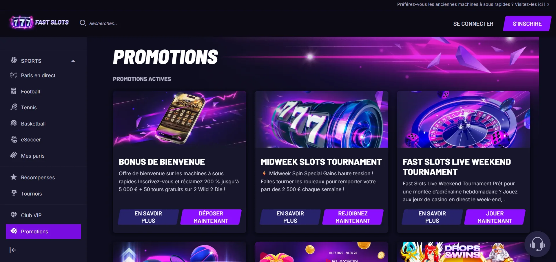 Fast Slots casino bonus