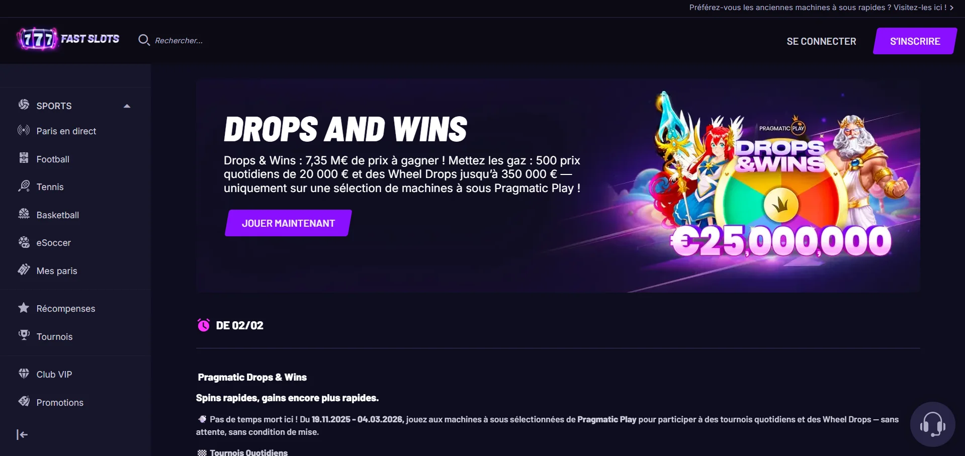 Fast Slots Casino : code promo